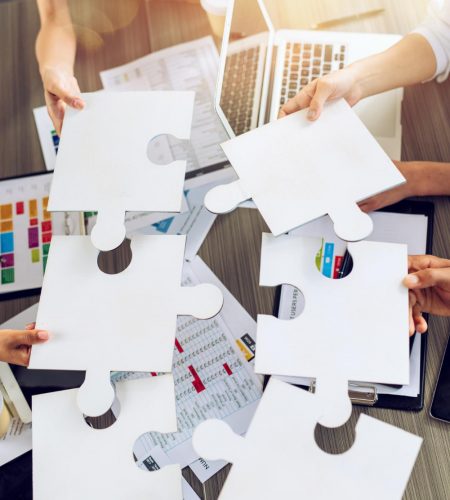 teamwork-partners-connect-puzzle-pieces-as-integration-startup